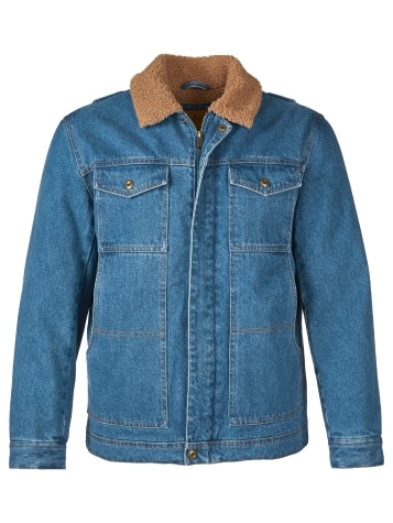 Orton Brothers Sherpa-Lined Cotton Denim Jacket