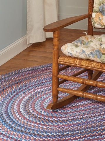 Northshire Multicolor Braided Oval Wool Rug