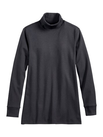 Women's Ultra-Soft Cotton Turtleneck