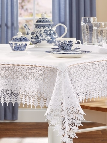Lace online table linens