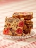 Fruitcake Slices with Cherries, Pecans, & Walnuts