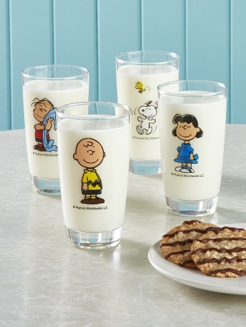 Peanuts Gang Glasses Set of 4 Vermont Country Store
