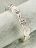 Silver Leaf Stretch Bracelet for Women 