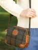 Women's Irish Wool Plaid Crossbody Bag