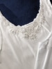 Scoop Neck White Camisole With Lace Trim