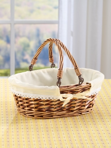 Rattan egg discount basket