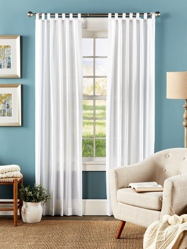 tab top sheer curtain panels