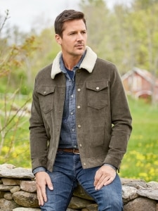 Orton Brothers Sherpa-Lined Corduroy Jacket
