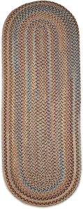 Northshire Multicolor Braided Wool Oval Runner