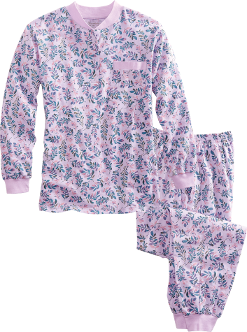 Women's Cotton Knit Ski Pajamas