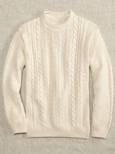 Men's Cotton Crewneck Pullover Sweater
