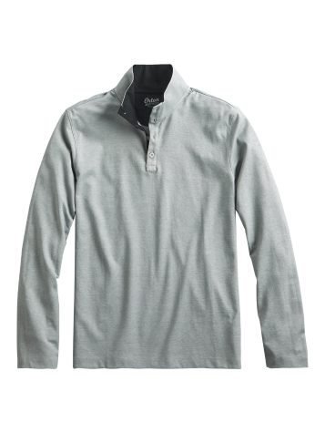 Orton Brothers Quarter-Button Mock-Neck Pullover