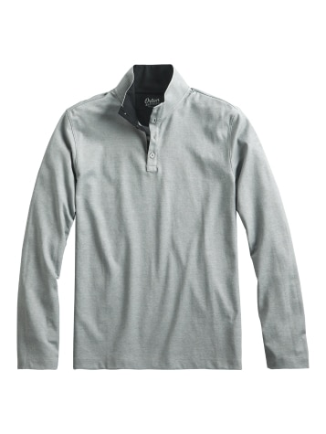 Orton Brothers Quarter-Button Mock-Neck Pullover