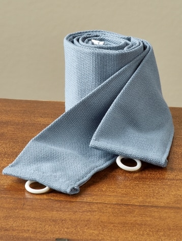 Blue Insulted Curtain Tieback Pair