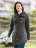 Women's Irish Supersoft Wool 3-Button Long Cardigan