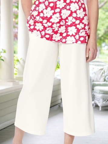 Carefree Soft Knit Culottes