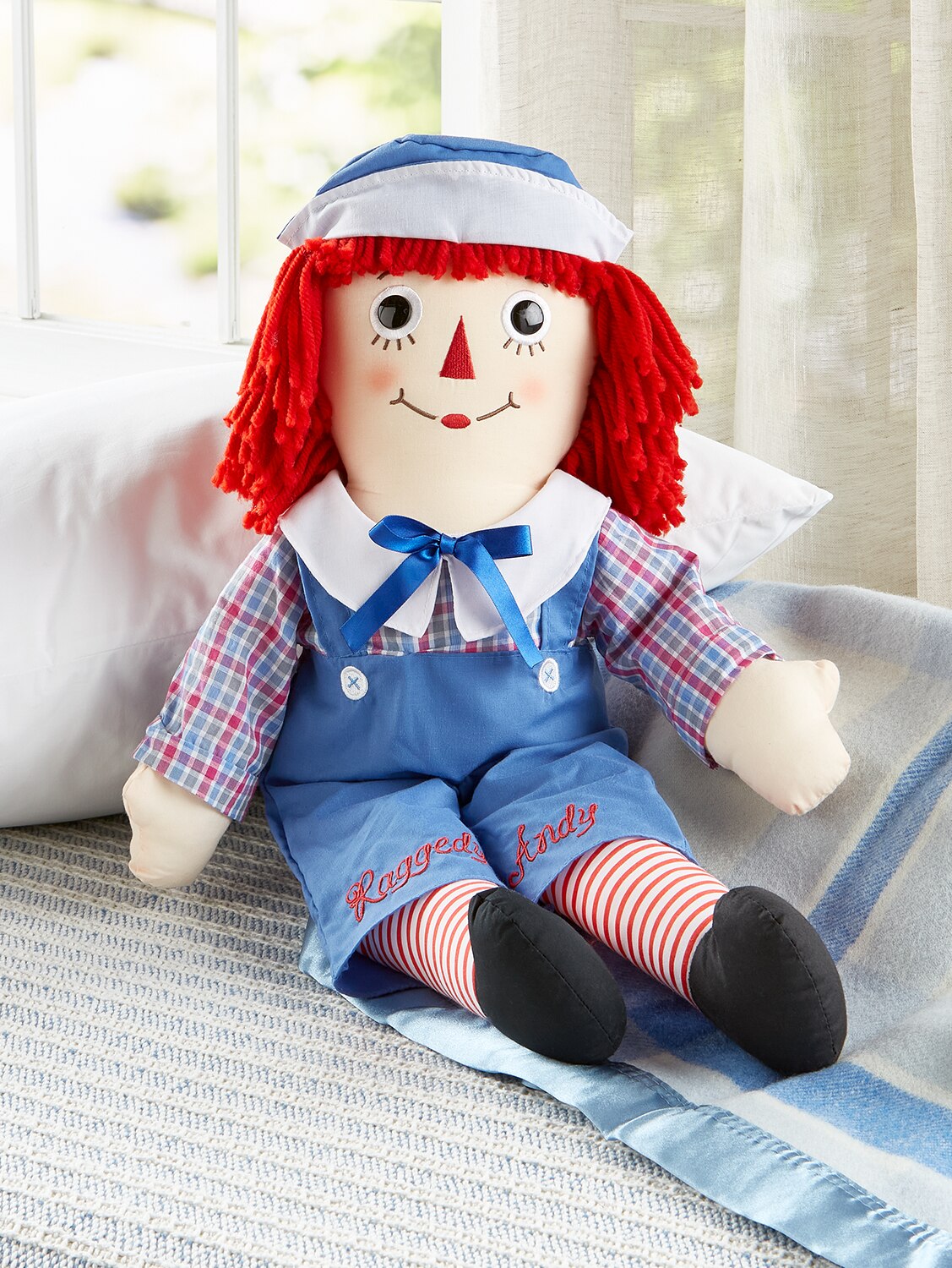 Tall Raggedy Ann and Andy dolls