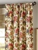Hearthwood Floral Lined Rod Pocket Curtains