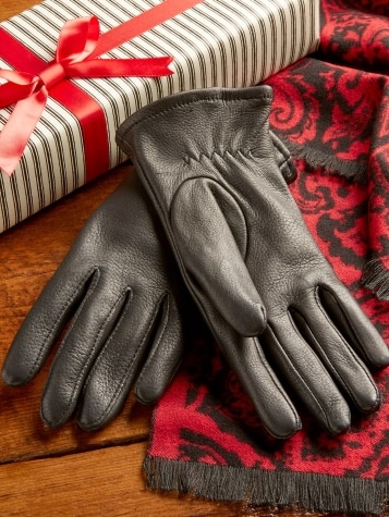 Women's Lined Deerskin Leather Gloves