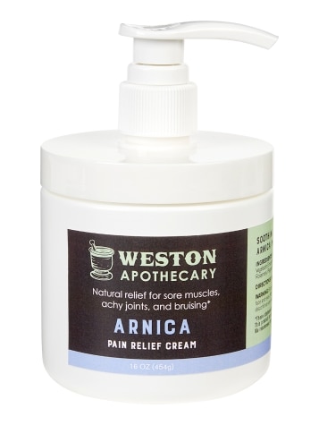 Weston Apothecary Arnica Pain Relief Cream, 16 Ounce Jar