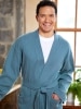 Waffle-Weave Cotton Knit Robe for Men 