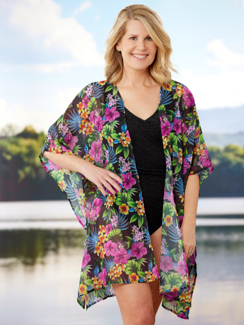 Island of Flowers Swimsuit Cover-Up