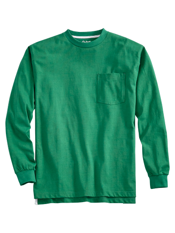 Orton Brothers Long-Sleeve Cotton T-Shirt in Green