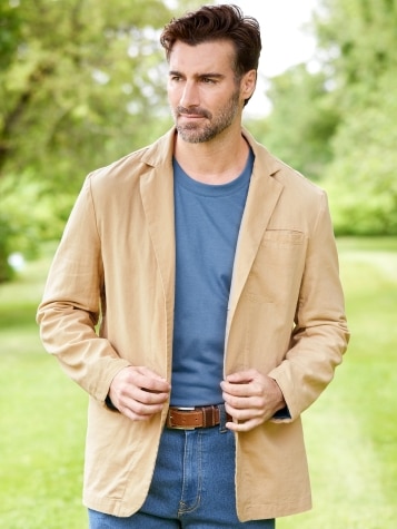 Linen sport best sale coat