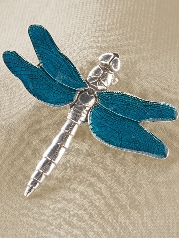 Pewter Dragonfly Brooch