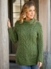 Women's Irish Supersoft Wool Cowl-Neck Sweater