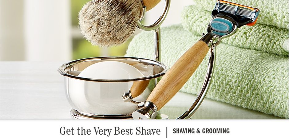 Perfect Shave Bamboo And Chrome 5-Piece Shave Set
