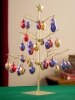 Gold-Tone Metal Tabletop Christmas Tree