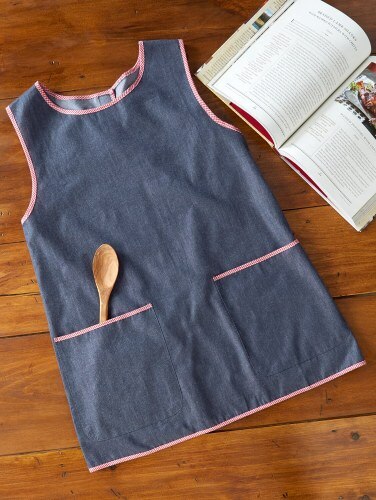 Cobbler Apron With Pockets Chambray Aprons