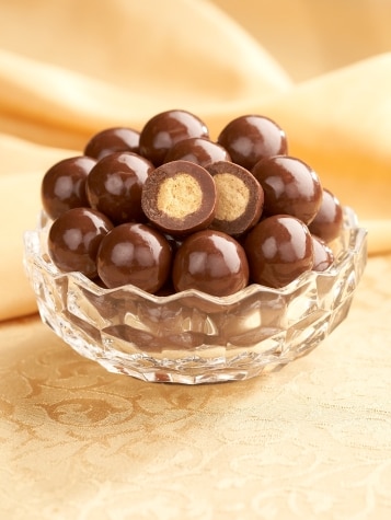 Malted Milk Balls Thickly Coated in Milk Chocolate