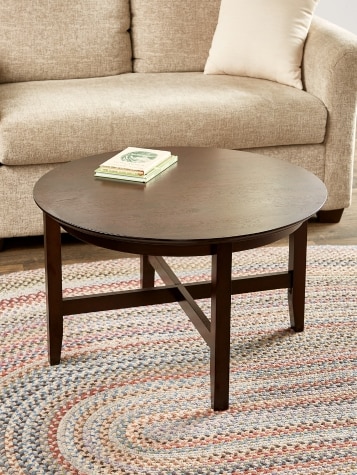 Classic Solid Wood Round Coffee Table