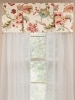 Jacobean Floral Lined Rod Pocket Pleated Valance