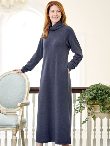 Heathered sherpa 2025 turtleneck tunic