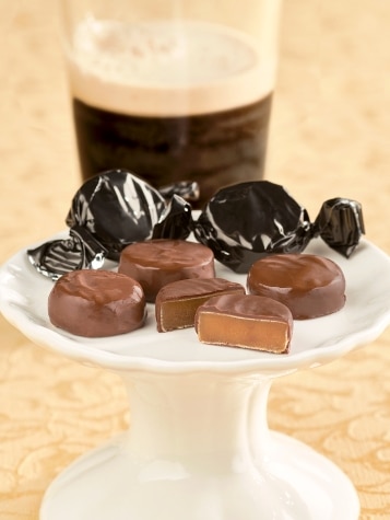 Guinness or Baileys Chocolate-Covered Caramels, 2 Boxes