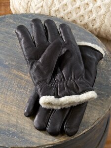Arctic Tundra Leather Gloves For Men and Women