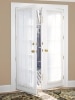 White Classic Sheers Rod Pocket French Door Panel