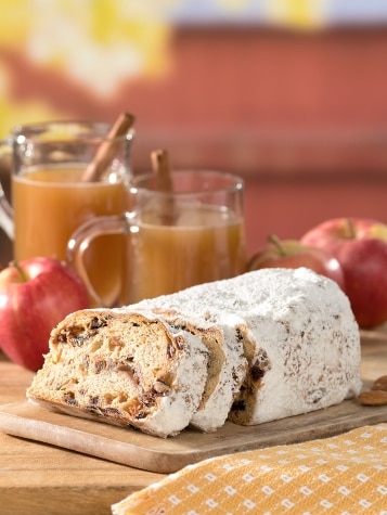 German Apple and Marzipan Stollen
