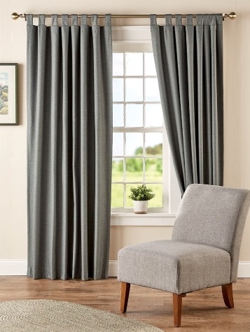 Blackout tab top online curtains