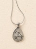 Take a Pause Pewter Pendant Necklace
