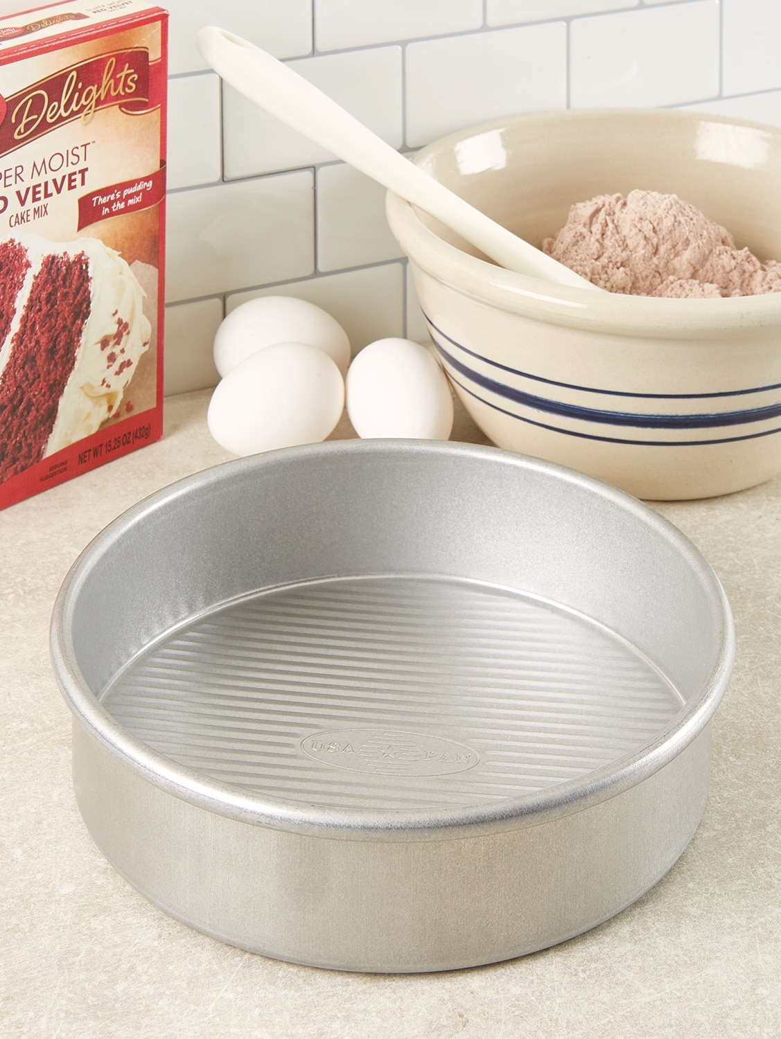 8-inch Round Cake Pan and Nonstick Cheesecake Pan with Silicone Bottom Baking Pans Cakes Set by PRO-MARKAS Cake Pan 
