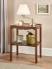 Solid Wood Scalloped End Table