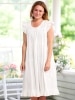 Ella Simone Swiss Dot Tiered Cotton Lawn Nightgown