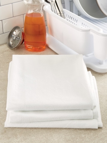 Flour Sack White Cotton Towel Set, In 2 Sizes