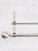 Ball Finial Double Curtain Rod, 1 Inch and 5/8 Inch