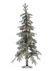 Pre-Lit Artificial Flocked Mountain Pine Christmas Tree, In 2 Sizes