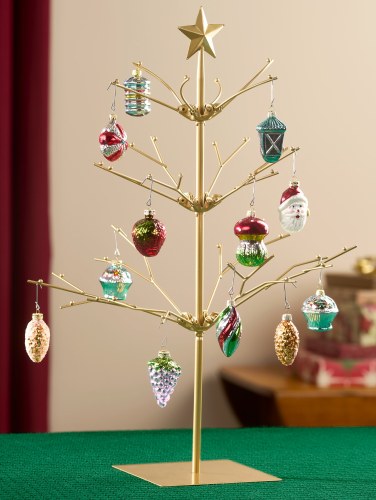 12 Assorted Old Fashioned Glass Ornaments